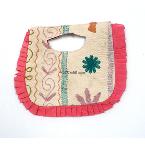 Bolso de playa artesanal de algodón acolchado con múltiples patchwork, estilo Suzani, para mujer, hermoso bolso de mano abierto para fiestas de verano, compras, estilo Rajasthan - Product Image 1