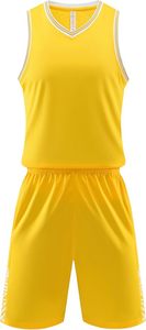 Conjunto de 2 piezas de camiseta y pantalones cortos de baloncesto unisex, traje deportivo sin mangas, transpirable y de secado rápido para entrenamiento en equipo y partidos - Product Image 2