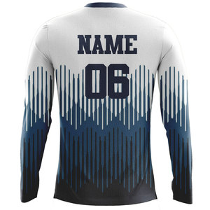 Custom Football Sports Jersey Long Sleeve Soccer Training <b>Shirt</b> Soft Breathable <b>Polyester</b> Private Label OEM - Product Image 2