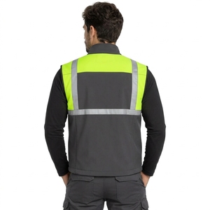 Chaleco de Seguridad para Hombre, Chaleco de Trabajo Reflectante Profesional, Material de Alta Visibilidad, Construcción Duradera, Ajuste Ligero y Cómodo - Product Image 2