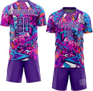 OEM Men's 100% Polyester Football Jersey Set Quick Dry Breathable Custom Logo Team Front Position Short Sleeves <b>soccer</b> uniform - Product Image 2