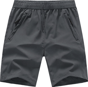 Pantalones Cortos de Playa para Hombre, Tejidos, con Cordón Ajustable, 100% Poliéster, Sólidos, Transpirables, Casuales - Product Image 1