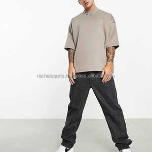 2025 grande taille hommes été T-Shirt 100% coton blanc solide col rond manches courtes décontracté conception vierge - Product Image 2