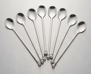 Stainless Steel Cocktail Spoons Minimalist Design Durable <b>Bar</b> <b>Tools</b> For Stirring Cocktail Mixing Supplies Silver Mirror Finish - Product Image 1
