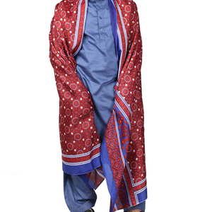 Châle en pure laine d'agneau pour l'hiver, qualité supérieure, laine super fine, confortable, long et large, traditionnel pour homme - Product Image 4