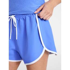 Shorts de sport pour femmes, vente directe d'usine, 100% coton, confortables, avec passepoil, taille élastique, logo personnalisé - Product Image 4