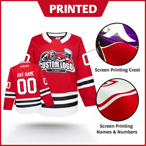 wholesale Custom Oem Sublimated Hockey Jerseys Custom Logo Ice Hockey Uniforms Customized Ice Hockey Style Jersey - Product Image 5