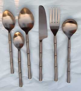 Unicorn Handicrafts Premium Gold Plated Stainless Steel Dishwasher Safe Eco-Friendly Kitchen Cutlery Set Knife Fork <b>Spoon</b> - Product Image 1