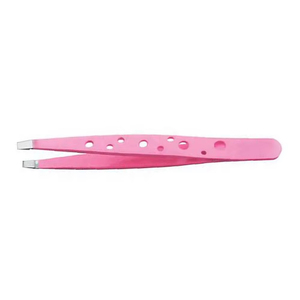 Pinzas de Cejas de Punta Inclinada Premium, Ligeras, con Mango Antideslizante para una Depilación sin Esfuerzo, de Acero, para Belleza y Cuidado de las Cejas - Product Image 1