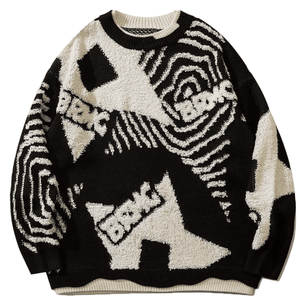 Custom OEM ODM <b>Men</b> Print <b>Mens</b> Sweaters Cotton Knitwear Jacquard <b>Mens</b> Sweaters Pullover Manufacturer Crew Neck <b>Long</b> Sleeve Knit M - Product Image 1