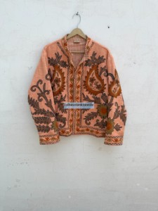 Wholsale Suzani <b>Velvet</b> <b>Jacket</b> Handmade Floral Embroidery <b>Jacket</b> Boho Hippie <b>Jacket</b> Inside Cotton Iining <b>Jacket</b> Winter <b>Jacket</b> - Product Image 1