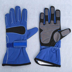 Full Finger Racing Gloves Nylon Non Slip Hook Loop Closure Adjustable Wrist Strap Outdoor Riding Unisex Car Racing Sports Gloves - Product Image 3