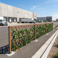 Panneau de clôture de jardin commercial en PVC WPC, clôture d'intimité imperméable, moderne et décorative pour parcs, écoles, maisons, extérieur