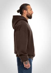 เสื้อฮู้ดดี้ผู้ชายสำหรับฤดูหนาว ผ้าฝ้ายพรีเมียม 100% หนานุ่ม  ปักโลโก้ตามสั่ง  แบบซิป  ลายพิมพ์นูน  ไม่หดตัว  คุณภาพดี - Product Image 4