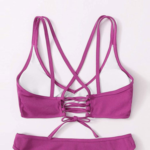 ชุดออกกำลังกายวิ่ง 2 ชิ้น แบบไร้รอยต่อ คุณภาพสูง แห้งเร็ว ระบายอากาศได้ดี ผลิตจากผ้าสแปนเด็กซ์และโพลีเอสเตอร์ สินค้าใหม่ขายส่งแบบกำหนดเองได้ - Product Image 6