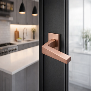 Luxury Solid Brass Door Lever <b>Handle</b> Set | High-End Interior Door <b>Handles</b> with Mortise <b>Lock</b> | Antique, Black, Gold & Graphite - Product Image 2