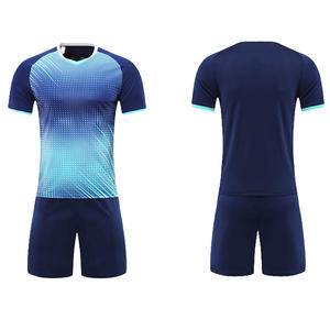 Custom Unisex High Quality Short Quick-Drying Soccer Set Comfortable Breathable Training Uniform Automated Cutting Technique - Product Image 3