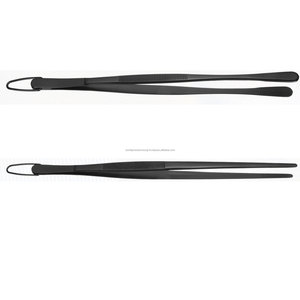 Pinzas Quirúrgicas Negras con Punta Puntiaguda, Instrumento Manual, Juego Dental, Certificado CE Clase I - Product Image 1
