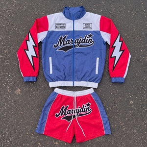 Comfortable Reasonable Price Winter Two Piece Short Windbreaker Sets Customize Size Fleece Street Style Quick Dry High Quality - Product Image 2