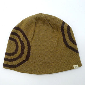 Wholesale Spiral Knit <b>Beanies</b> Unisex Ribbed Acrylic Winter Hat Concentric Circle Pattern Warm Cuffed <b>Skull</b> Cap Custom Embroidery - Product Image 1