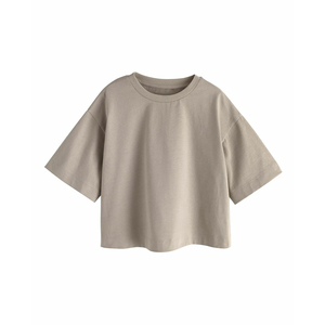 Custom Womens Boxy T Shirts Heavyweight Cotton Oversized Short Sleeve Casual Tee Wholesale OEM ODM Private Label Clothing Boxy - Product Image 1