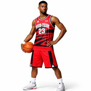 Ensemble d'uniformes de basketball en gros, conception personnalisée, maillot et short respirants à séchage rapide, impression par sublimation, vêtements de sport d'équipe OEM - Product Image 5