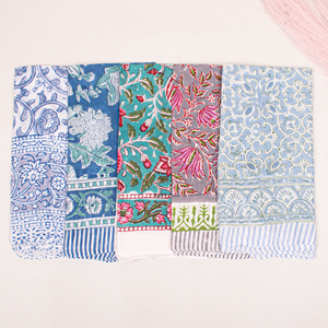 Versatile Wrist-Cuff & Bag Accessory Bohemian Floral Cotton <b>Square</b> <b>Scarf</b> Bandana & Pocket <b>Square</b> Kerchief - Product Image 2