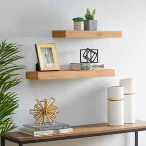 Natural Plywood Floating Wall <b>Shelves</b> Set | Modern Wooden <b>Shelf</b> Wholesale India - Product Image 2