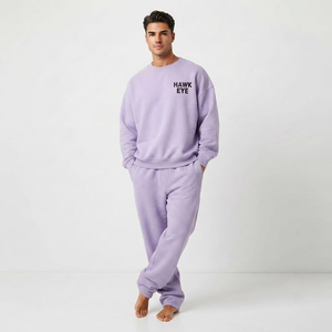 Conjunto Deportivo Personalizado al por Mayor de Alta Calidad, Dos Piezas, Sudadera Holgada con Hombros Caídos y Pantalones Jogger, Felpa de Algodón Grueso - Product Image 6