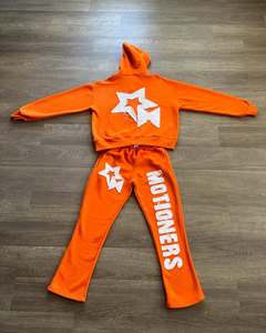 Conjunto Deportivo Naranja para Niñas 2026, Sudadera con Capucha con Logotipo de Estrella y Estampado de Movimientos, Pantalones Largos, Ropa Casual de Otoño - Product Image 4