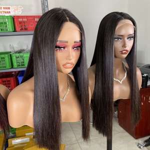 วิกผมดิบเวียดนามยาวเต็มรูปแบบผมตรงผมตรงแบบมีผมตรงผมลอนแบบหยิกสีดำ - Product Image 1