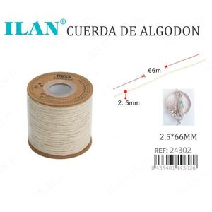 Corda di cotone Ilan 2,5 mm x 66 m per artigianato e creazione di gioielli - Product Image 3