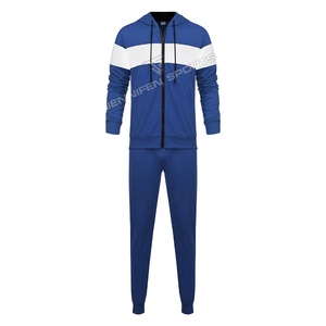 Survêtement en tissu 100% coton polaire de haute qualité pour hommes, sweat à capuche zippé, côtelé de qualité supérieure utilisé - Product Image 1