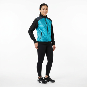 Custom Sublimation Fleece <b>Jacket</b> Zip Up Track <b>Jacket</b> Geometric Print Winter Outerwear for <b>Men</b> and Women - Product Image 3