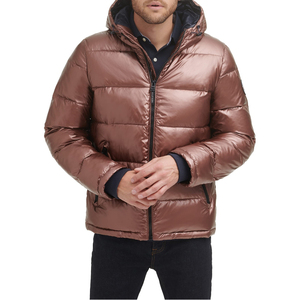 Chaqueta de Invierno Deportiva Personalizable OEM para Hombre, con Capucha, Reversible, Ajuste Regular, Cuello Alto de Lona, Cierre de Cremallera - Product Image 1