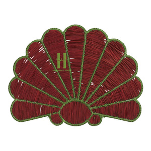 Eco-friendly Bohemian Seagrass Charger Plate <b>Wall</b> Decoration Flower Placemat Home <b>Table</b> Mats 35cm Diameter HNH Craft OEM Made - Product Image 3