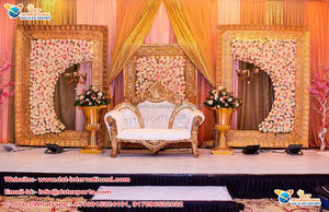 ฉากหลังที่งดงาม3D เฟรมสำหรับเวทีแต่งงานดูสง่างาม3D เฟรมตกแต่งสำหรับเวทีแต่งงานคลาสสิกแผนกต้อนรับส่วนหน้าจัดงานแต่งงานชุด - Product Image 6