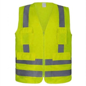 Gilet de sécurité personnalisable ANSI Classe 2 avec logo, imperméable, coupe-vent, grande taille, style décontracté, pour l'été et l'hiver, avec boutons décoratifs - Product Image 1