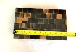 Nueva Caja Rectangular Rústica de Cuerno de Búfalo de ILAHI, Pulida, Ecológica, para Almacenamiento de Joyas, con Interior Suave para Artículos Delicados, Uttar - Product Image 4
