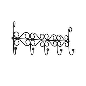 Decorative Wall Mounted Powder Coated Finished Iron Hook <b>Rail</b> For Home Decor For Wall Organizer For Bedroom Organizer For Closet - Product Image 3