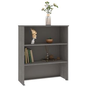 Meuble de salon en bois de pin massif gris clair et MDF avec plateau haut de 33,5x13,8x39,4 pouces - Product Image 5