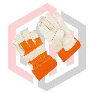 Gants de rigger en cuir croûte, texture grainée, résistants à la déchirure, respirants, sans silicone, sans poudre, stériles, personnalisables - Product Image 4