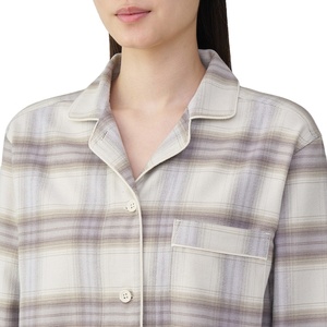 ชุดนอนผ้าแฟลนเนลเนื้อนุ่ม ระบายอากาศได้ดี ผ้าฝ้าย 100% แขนยาว ทรงหลวม สวมใส่สบาย สำหรับผู้หญิงไซส์ใหญ่ - Product Image 2