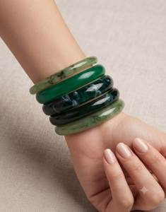 กำไลเรซิ่นทำมือแบบพิเศษพร้อมเคลือบใส ดีไซน์ทันสมัยสำหรับผู้หญิงและเด็กผู้หญิง - Product Image 4