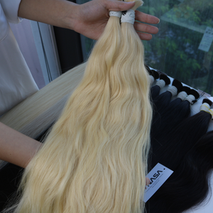 Double Raw 100g Natural Wave 28-30 Inch Longueur étirée 70 cm Long Extensions de cheveux humains Double Raw Vietnamese Curly Dyed - Product Image 3