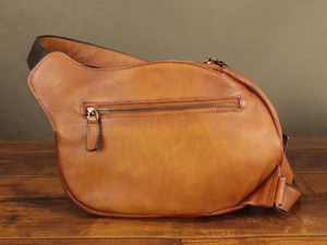 Genuine Leather <b>Sling</b> <b>Bag</b> for Women Vintage Handmade Over Shoulder Crossbody <b>Bag</b> Chest Purse Multi Pocket Stylish Chest <b>Bag</b> - Product Image 2