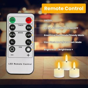 Set di 6 Luci LED Ricaricabili Senza Fiamma con Effetto Tremolante, Base di Ricarica, Telecomando e Timer per Decorazioni di Halloween e Natale - Product Image 6