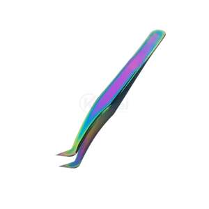 Pince à épiler antistatique en acier inoxydable, pointe droite, pour isolation des cils, outil pour extensions de cils individuelles - Product Image 2