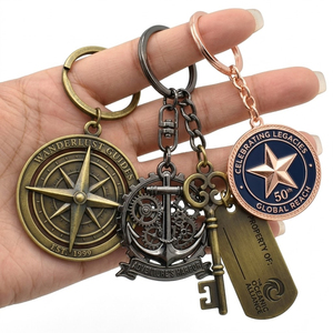 Porte-clés de luxe personnalisé avec logo, porte-clés vierge en métal pour sublimation, gravure laser, thème <span class=keywords><strong>Harry</strong></span> <span class=keywords><strong>Potter</strong></span>, école de sorcellerie - Product Image 6