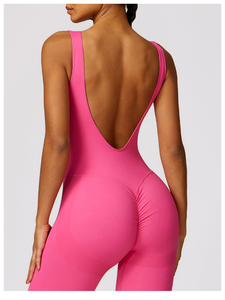 Mono Deportivo de Yoga de Cintura Alta para Mujer, de la Mejor Calidad, Transpirable, de Secado Rápido, 100% Poliéster, Cuello en V, Manga Larga - Product Image 2